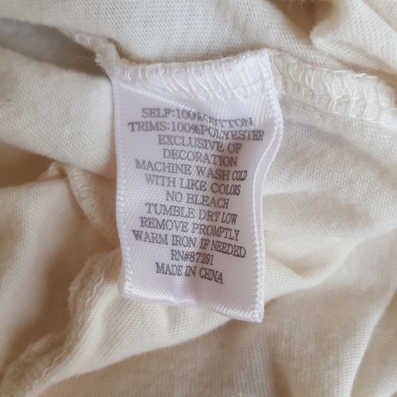 Bandolino Short Sleeve White Blause - Picture 5 of 10